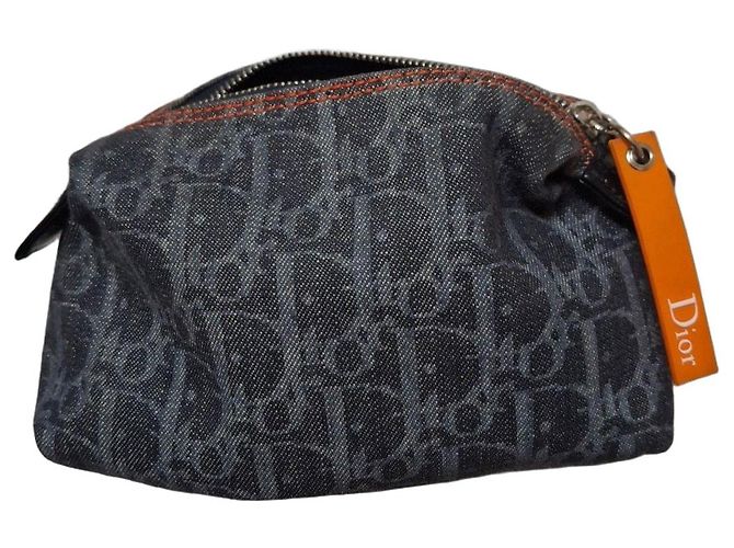 Dior Pochette Monogram in Denim Blu