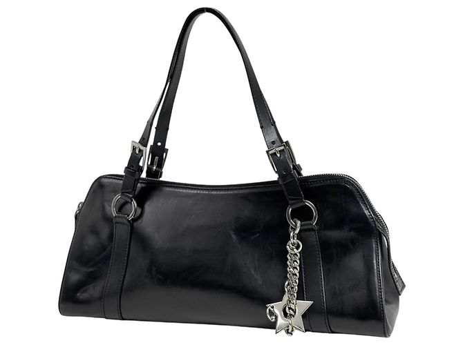 Christian Dior Hardcore Handtasche aus Leder Schwarz