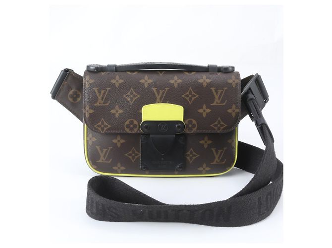 Sac Sling Louis Vuitton Monogram Macassar S-Lock Marron Monogramme