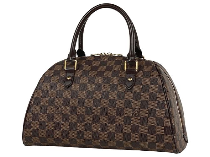 Bolso de mano Louis Vuitton Rivera MM Castaño Damier ebene