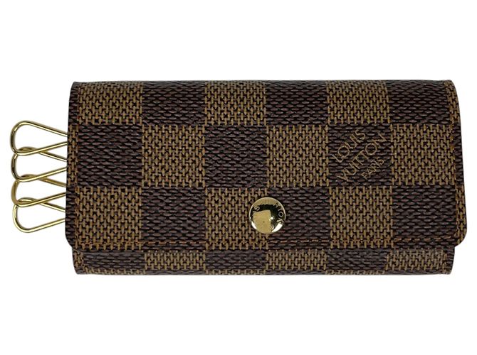 Louis Vuitton Damier Multicles 4 Keycase Castaño Damier ebene