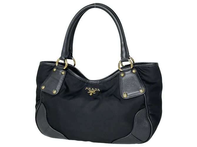 Prada Nylon Tote Bag Schwarz