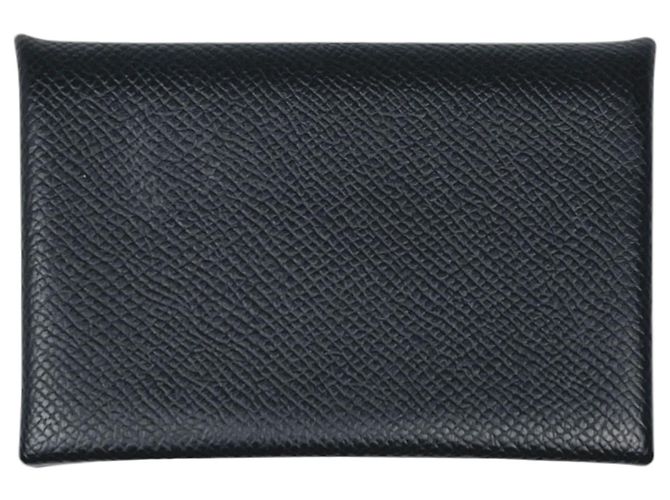 Hermès Hermes Calvi Visitenkartenetui Schwarz