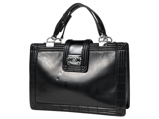 Le Boy Bolsa de Ombro 2-Way Chanel Boy Preto