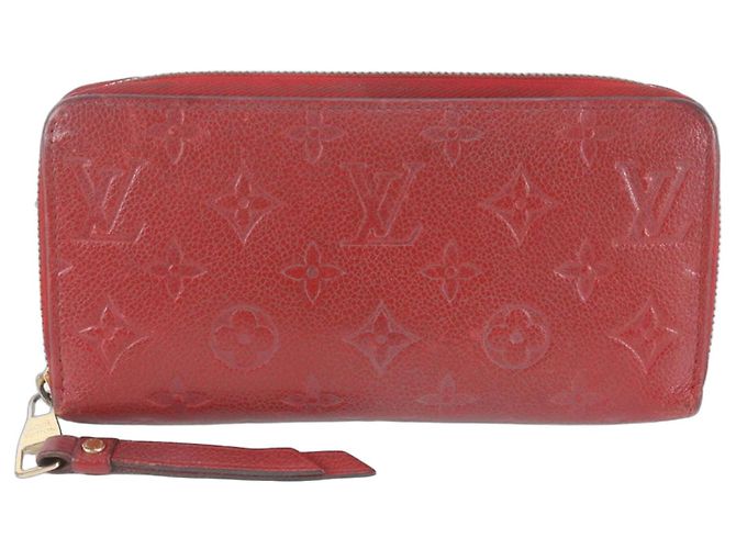 Cartera Zippy Monogram Empreinte Louis Vuitton Roja