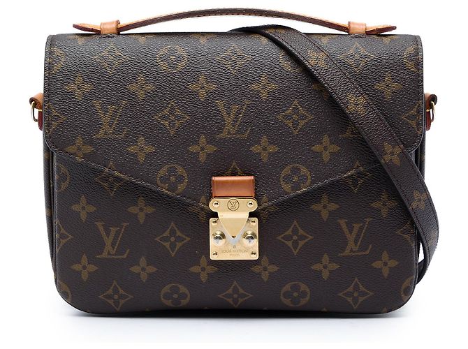 Louis Vuitton Brown Monogram Pochette Metis Marrom
