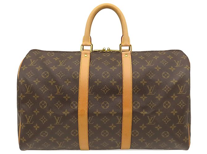 Louis Vuitton Brown Monogram Keepall 45 Braun