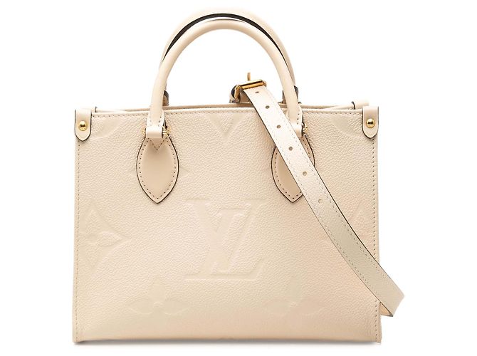 Louis Vuitton Beige Monogram Empreinte Onthego PM Bege