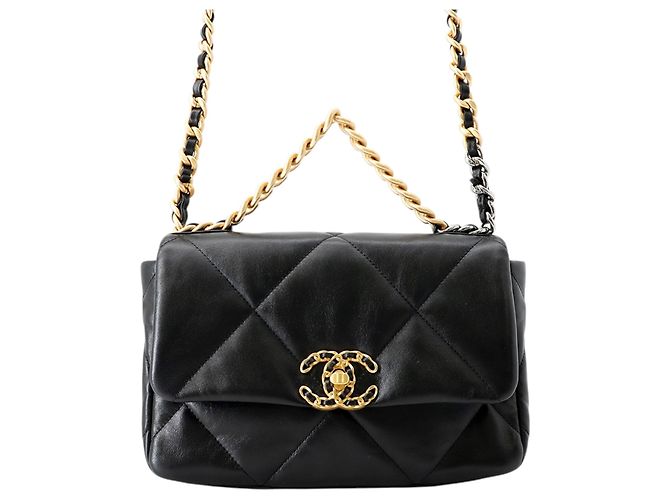 Chanel 19 Flap Medium em Lambskin Preto