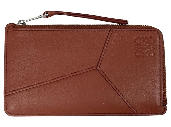 Loewe Puzzle Long Leather Coin Purse Brown