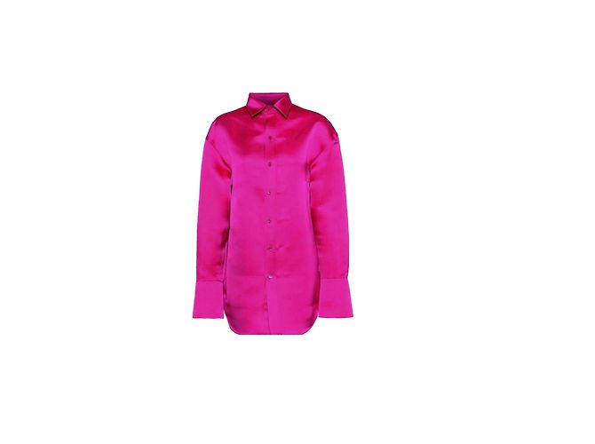 Balenciaga Rosa Seidenhemd Fuschia