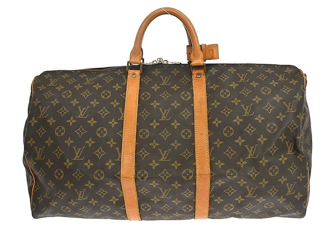 Louis Vuitton Keepall Bandoulière Monogram 55 Marrom