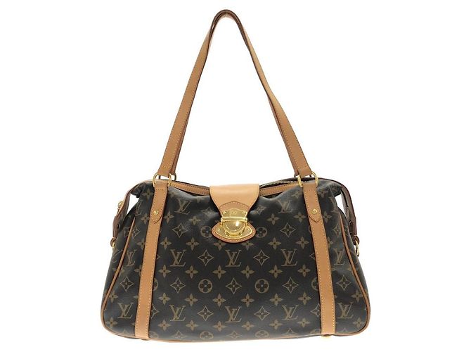 Bolsa de Ombro Louis Vuitton Monogram Streza PM M51186 Marrom