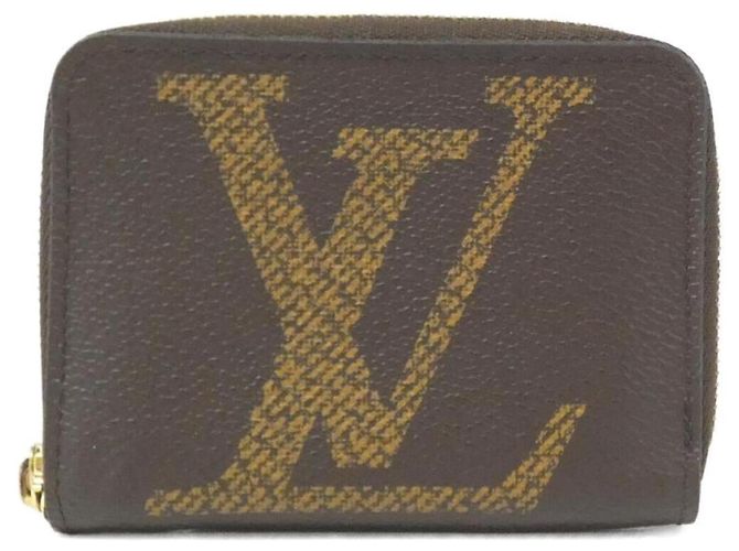 Portamonete Zippy Monogram Giant Louis Vuitton Marrone