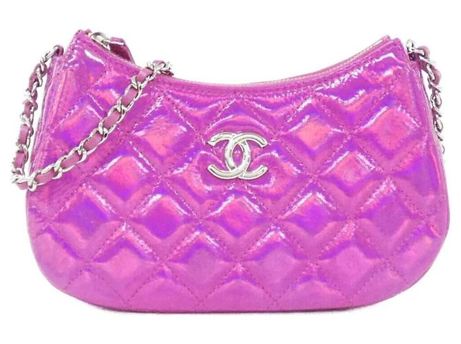 Bolsa de Ombro Chanel AP3691 em Pele de Cabra Rosa