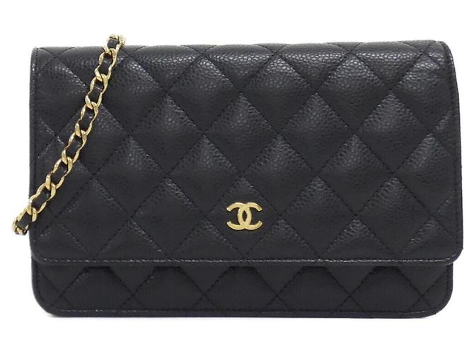 Chanel Timeless Classic Line AP0250 Chain Wallet Nero