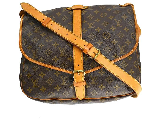 Louis Vuitton Saumur Monogram 35 Marrom