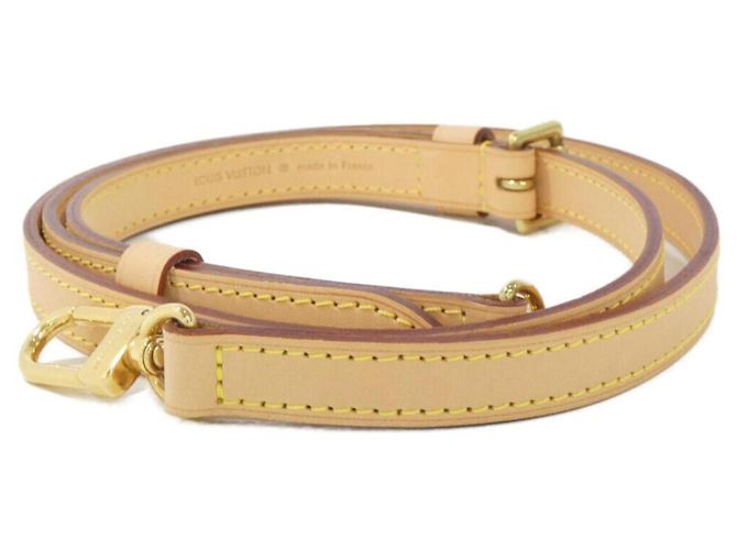 Louis Vuitton Leather Shoulder Strap Beige