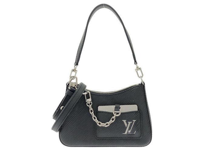 Bolsa de Ombro Louis Vuitton Epi Marellini Preto