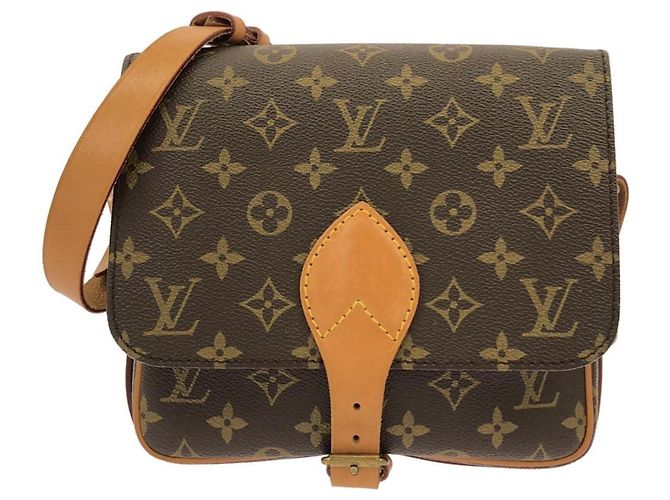 Bolsa de Ombro Louis Vuitton Monogram Cartouchiere Marrom