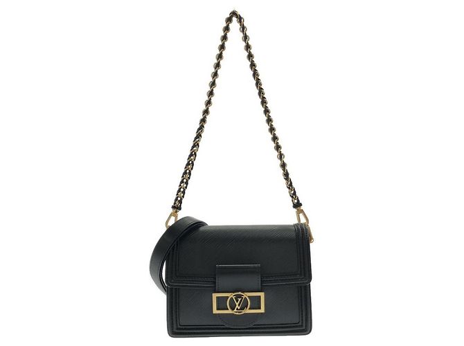 Borsa a spalla MINI Louis Vuitton Epi Dauphine Nero