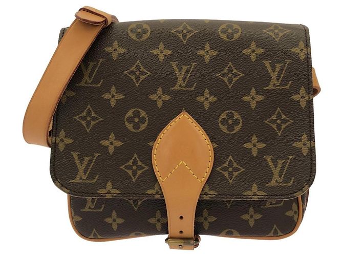 Bolsa de Ombro Louis Vuitton Monogram Cartouchiere Marrom