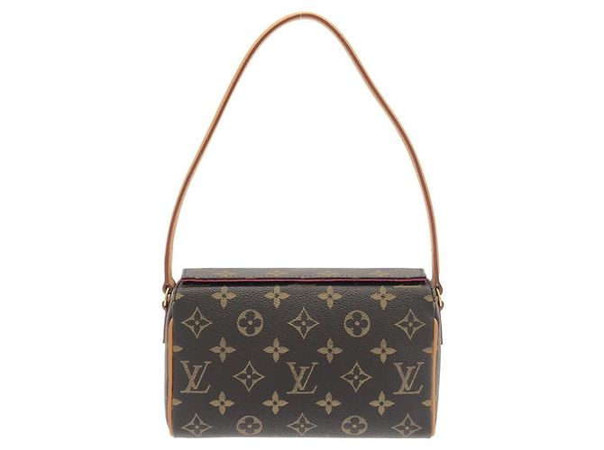 Borsa Louis Vuitton Monogram Recital Marrone