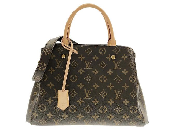 Louis Vuitton Monogram Montaigne MM Handtasche Braun