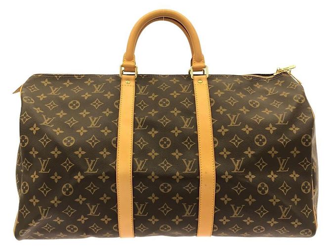 Sac Boston Louis Vuitton Monogram Keepall 50cm Marron