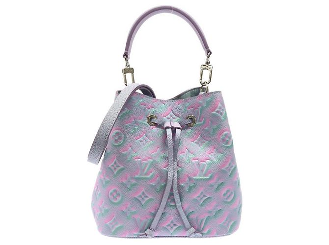 Néonoé Bolsa de Ombro Louis Vuitton Monogram Empreinte Neo Noe BB Roxo
