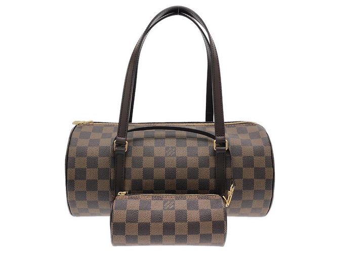 Borsa Louis Vuitton Damier Papillon Marrone