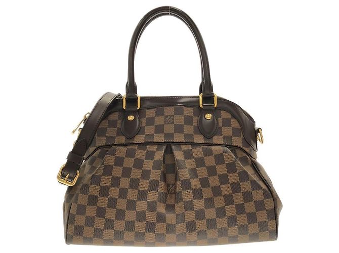 Louis Vuitton Damier Trevi PM Handbag Brown