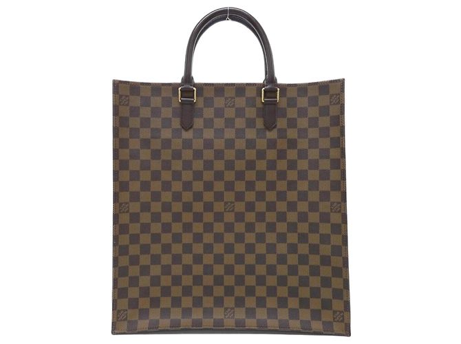 Bolsa Louis Vuitton Damier Sac Plat Marrom