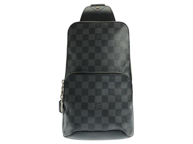 Borsa a tracolla Louis Vuitton Damier Graphite Avenue Grigio antracite Damier ebene