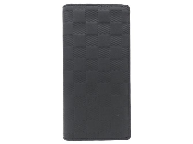 Louis Vuitton Damier Infini Portefeuille Brazza Wallet Black