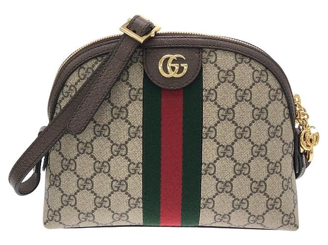 Borsa a tracolla Gucci Ophidia Marrone Beige