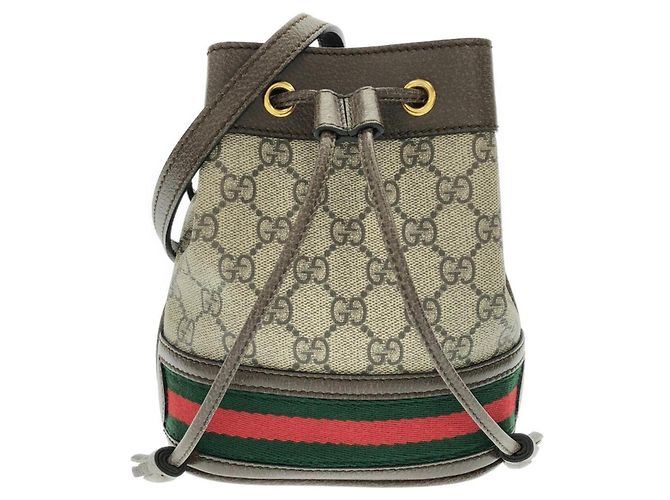 Borsa a tracolla Gucci Ophidia Marrone Beige