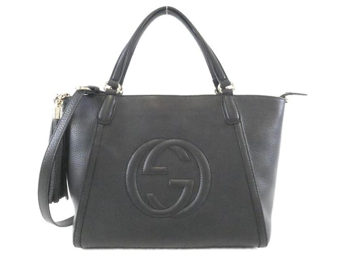 Borsa Gucci Soho in pelle nera Nero