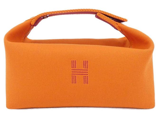 Hermès Hermes Bride à Black PM 103222M Handtasche Pouch Rot Orange