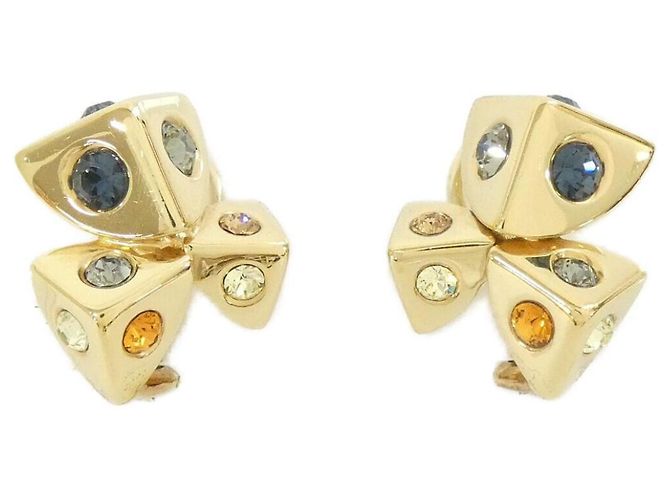 Pendientes de clip Louis Vuitton M68178 Azul Dorado