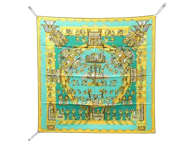 Hermès Lenço Hermes Astres et Soleils Carre Muffler