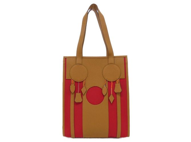 Hermès Sac à main Hermes DREAM CATCHER Marron Rouge