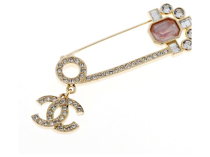 Broche de Alfiler Chanel Coco Mark Dorado 