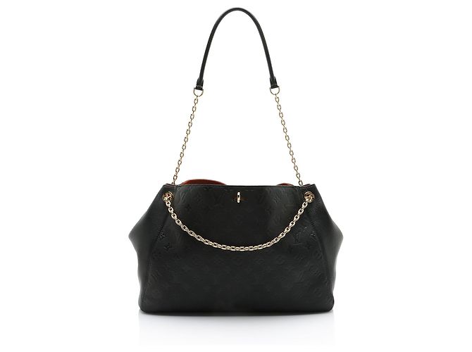 mala Louis Vuitton Monogram Empreinte Anytime MM Preto