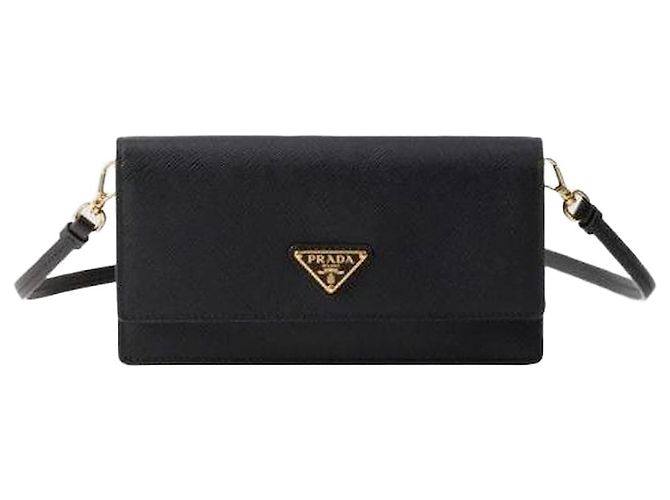 Prada Mini borsa in pelle Saffiano Nero