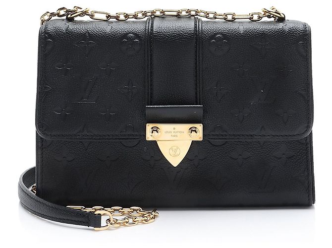 Bolsa de Ombro Louis Vuitton Monogram Empreinte Saint Sulpice PM Preto