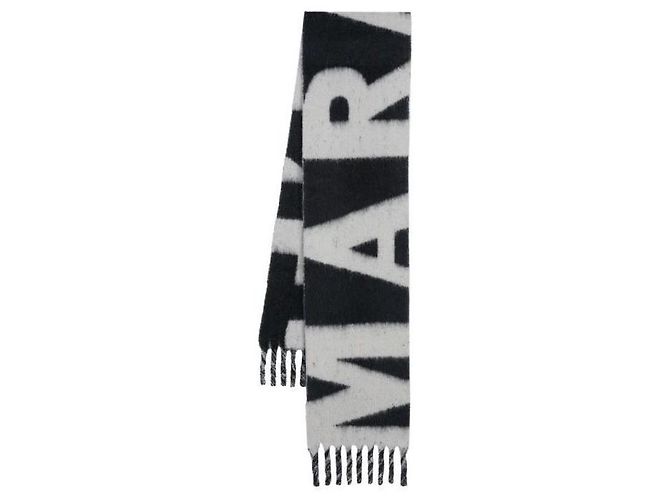 Isabel Marant Sciarpa in alpaca bicolore Blu 