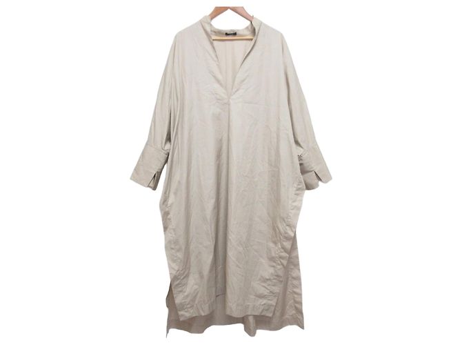 Autre Marque YLEVE Langes Hemdkleid Beige
