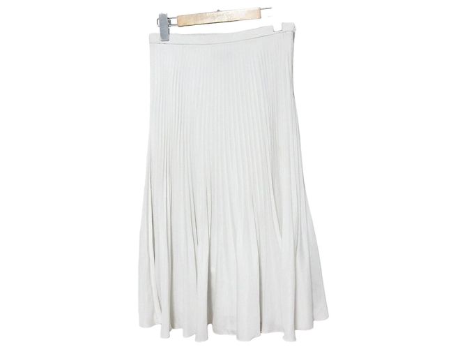 Autre Marque Saia plissada Paul Stuart em spun lawn Bege