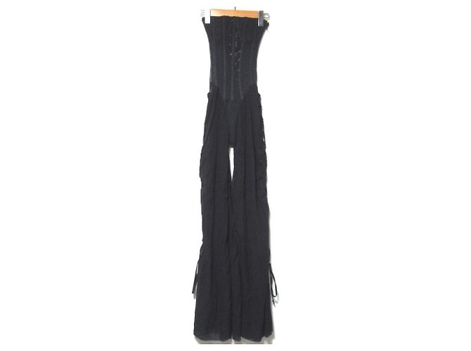Autre Marque Bandeau-Jumpsuit Schwarz
